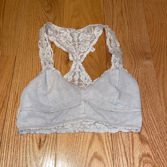 💖Bundle It!💖 Light Gray/White Lace Free People Bralette - Picture 5 of 7